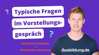 7 typische Fragen im Vorstellungsgespräch ❓ [upl. by Ydnem179]