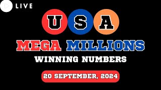 Mega Millions Lottery Drawing for Sep 20 2024  Live Winning Numbers amp Results [upl. by Thistle]