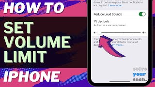 iOS 17 How to Set Volume Limit on iPhone [upl. by Matronna]