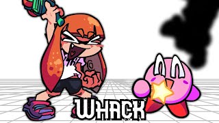 FNF Whack But Inking Kirby Sings It [upl. by Boony537]