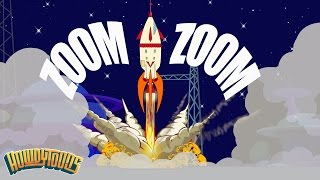 Zoom Zoom Zoom Were Going to the Moon  Nursery Rhymes and Music for Children from Howdytoons [upl. by Chaille]