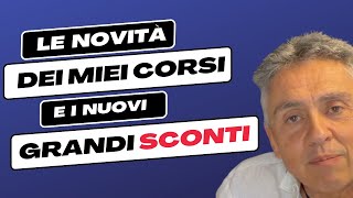 Novità e sconti per i miei corsi [upl. by Newmann]