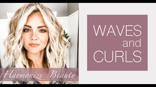 Waves and curls Hair tutorial [upl. by Notsyrb]