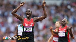 Greatest 800m Olympic final ever David Rudisha takes aim at the world record in 2012  NBC Sports [upl. by Koehler]