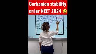 Carbanion Stability Order Short Trick shorts [upl. by Aisetal]