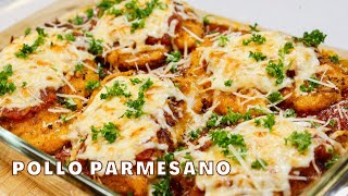 POLLO PARMESANO  Con salsa marinara casera [upl. by Ithsav]