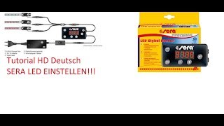 Sera Aquarium LED Einrichtung in Deutsch HD Sunrise Sonnenuntergang seraled [upl. by Kire]