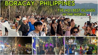 BORACAY  The Best Islands In The World  Philippines  May 2 2024  Beach Walk Tour [upl. by Vookles]