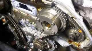 NISSAN 35L TIMING CHAIN COVER REPLACEMENT PART 1 [upl. by Anadal]