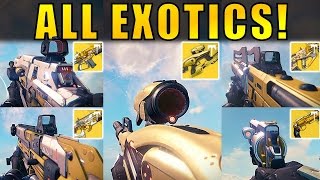 Destiny ALL VAULT OF GLASS EXOTICS  Age of Triumph [upl. by Carmelo270]