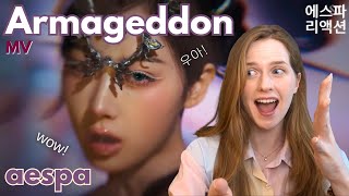 FIRST REACTION to aespa ARMAGEDDON  에스파 리액션 아마게돈  Entertainer reacts [upl. by Holden]