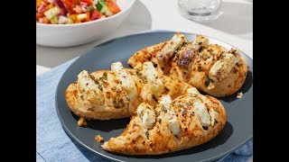 Air Fryer Feta amp Herbed Butter Hasselback Chicken Recipe [upl. by Yrelbmik513]