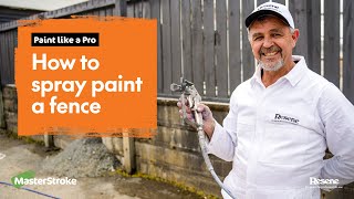 Paint like a Pro  How to spray paint a fence [upl. by Drwde]