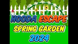 Hooda Escape Spring Garden 2024  Walkthrough  Hints  Cheats [upl. by Laehpar375]