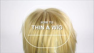 How to Thin a Wig [upl. by Dev]