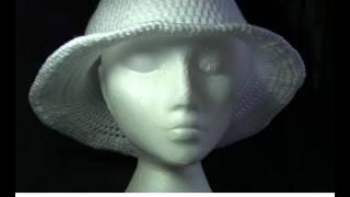 Wide Brim Hat Crochet Tutorial [upl. by Tiedeman467]