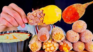 ASMR 바삭바삭 핫도그파티🌭통모짜핫도그 감자핫도그 라면땅 고구마핫도그 미니치즈핫도그 먹방 Corn Dog With Hot Cheese Tteokbokki MuKBang [upl. by Alfonse]