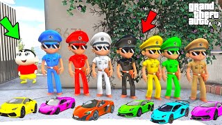 GTA 5  Shinchan Playing Hide And Seek With Colourful Little Singham In GTA 5  Little Singham [upl. by Gerstner239]