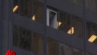 Raw Video Windows Blown Out in Chicago Tower [upl. by Calida]