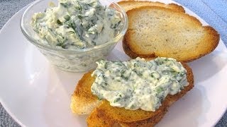 Spinach and Artichoke Dip  Spread for Toasted French Bread or Tortilla Chip Dip  PoorMansGourmet [upl. by Pentheam]