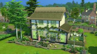 Small Green Cottage 🕊️🌾 The Sims 4 Speed Build 🌱 [upl. by Dalpe]