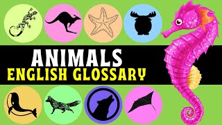 Animals  Learn Basic English  English Glossary with Images  Pronunciation  Animal Names 🐋 [upl. by Ahsaelat]