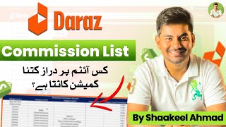 Daraz Commission Rates For Sellers  Guide To Daraz Sellers Commission List amp Per Order Charges [upl. by Ardnusal210]