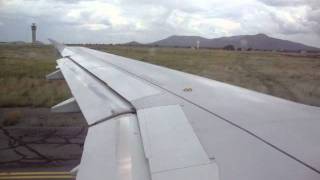 Air Namibia A319 Takeoff from Windhoek Hosea Kutako Airport [upl. by Jany348]