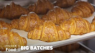 How 21000 Croissants Are Made In A Legendary New York Bakery Every Week  Big Batches [upl. by Akym]