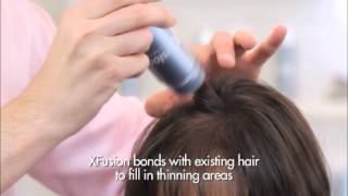 XFusion Keratin Hair Fibers  Hair Replacement System [upl. by Ynohtnael]