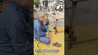 That Tubular Device Welded on the Iron Table Leg Means a Lot to Corn Shelling Work [upl. by Renelle51]