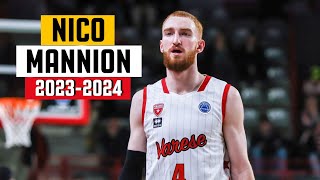 Nico Mannion BEST Highlights from 20232024 Season  VARESE [upl. by Wollis]