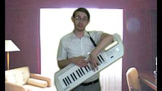 Brett Domino on Rolands Lucina AX09 keytar [upl. by Dedra]