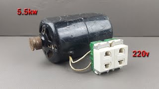 I Make Free Electricity Generator 55kw powerful electricity save with motor magnet At Home [upl. by Nawaj725]