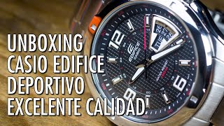 Desempaquetado Casio Edifice EF129D1AV Reloj Analógico de Cuarzo Varonil Versátil y Resistente [upl. by Margarethe]