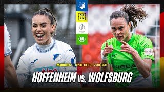 Hoffenheim vs Wolfsburg  DFBFrauen Pokal QuarterFinal Full Match [upl. by Wallach]