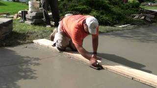 How to Pour Concrete Driveway [upl. by Sedberry]