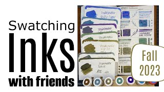 Ink Swatches with Friends Most Troublemaker inks are Chromoshaders [upl. by Arekahs944]