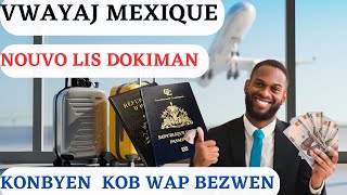 prix VISA MEXIQUE pour haitien 2023  republique dominicaine BRESIL rendez vous ambassade mexique [upl. by Mallis265]