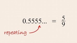 PreAlgebra 20  Converting Repeating Decimal Numbers to Fractions [upl. by Retep663]