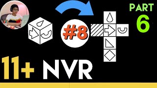 11 Plus Non Verbal Reasoning  Type 8  Nets and Cubes Nets to Cube  Part 6  Lessonade [upl. by Niletak]