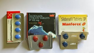 Manforce 50 mg  Vigora 100  Suhagra 100  Sildenafil Citrate Tablets [upl. by Acinomaj]