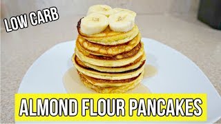 HOW TO MAKE ALMOND FLOUR PANCAKES QUICK AND EASY LOW CARB [upl. by Omiseno95]