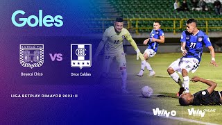 Boyacá Chicó vs Once Caldas goles  Liga BetPlay Dimayor 2023 2  Fecha 16 [upl. by Eyr]