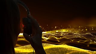 MOVING GOLD PARTICLES WITH BACKGROUND MUSIC  GOLD PARTICLES [upl. by Babb]