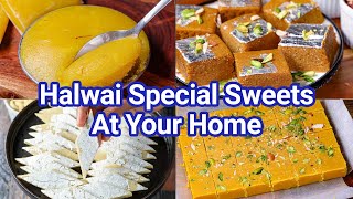 Make Halwai Style Special Sweets at Home  Less than 30 Minutes  Quick amp Easy Desserts Recipes [upl. by Nilved425]