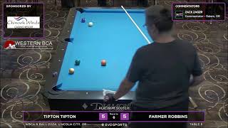 TIPTON TIPTON vs FARMER ROBBINS  WBCA 9 BALL 2024  TABLE 5  EvoSports [upl. by Zerelda834]