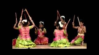 Kolattam Folk Dance by students at 5th Annual Concert of Aradhana School of Dancing [upl. by Swenson]