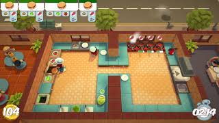 Overcooked  Level 14 2P KOOP 🌟🌟🌟 3 stars [upl. by Lunneta]