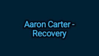 Aaron Carter  Recovery Lyrics [upl. by Ahsekad]